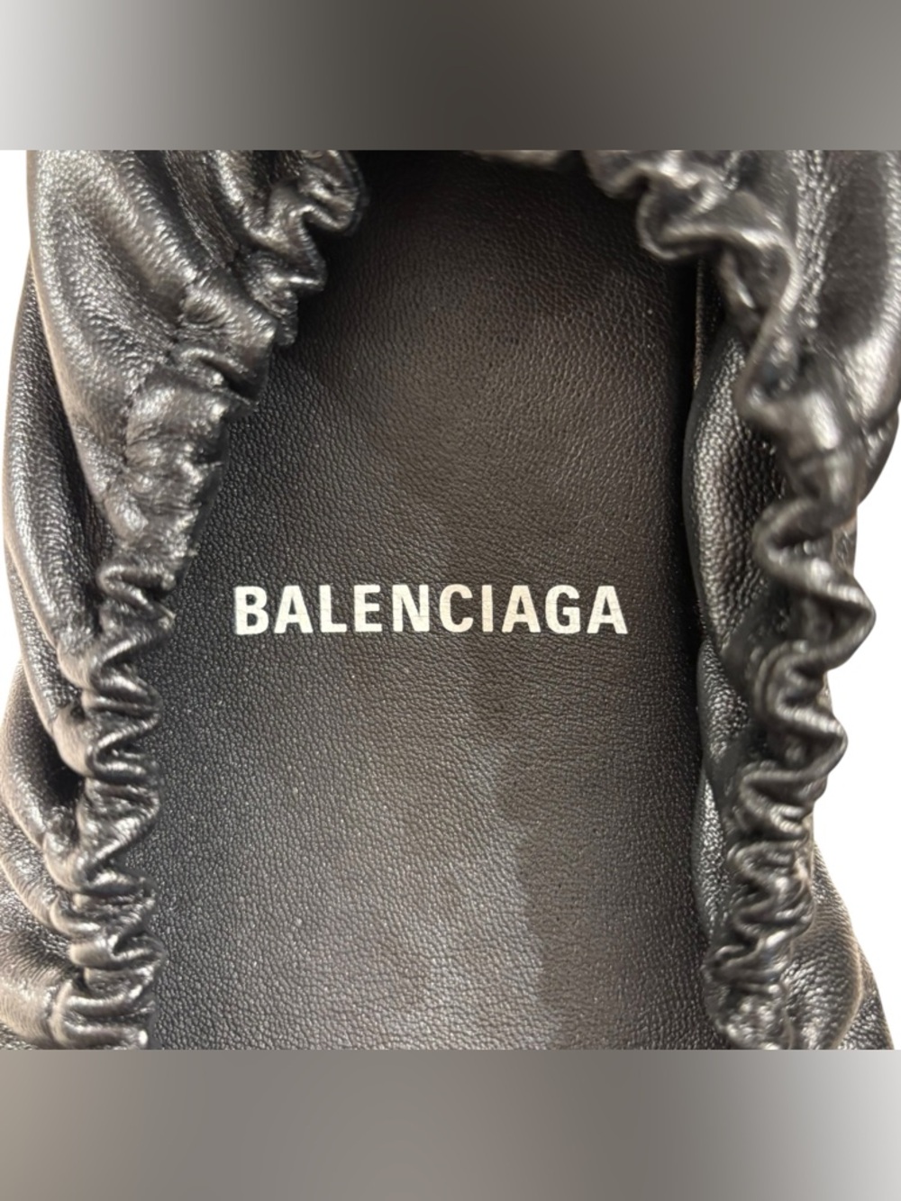 Balenciaga | Tug Ballerina Flats | Black Nappa Leather | EU 41 - Picture 3 of 13